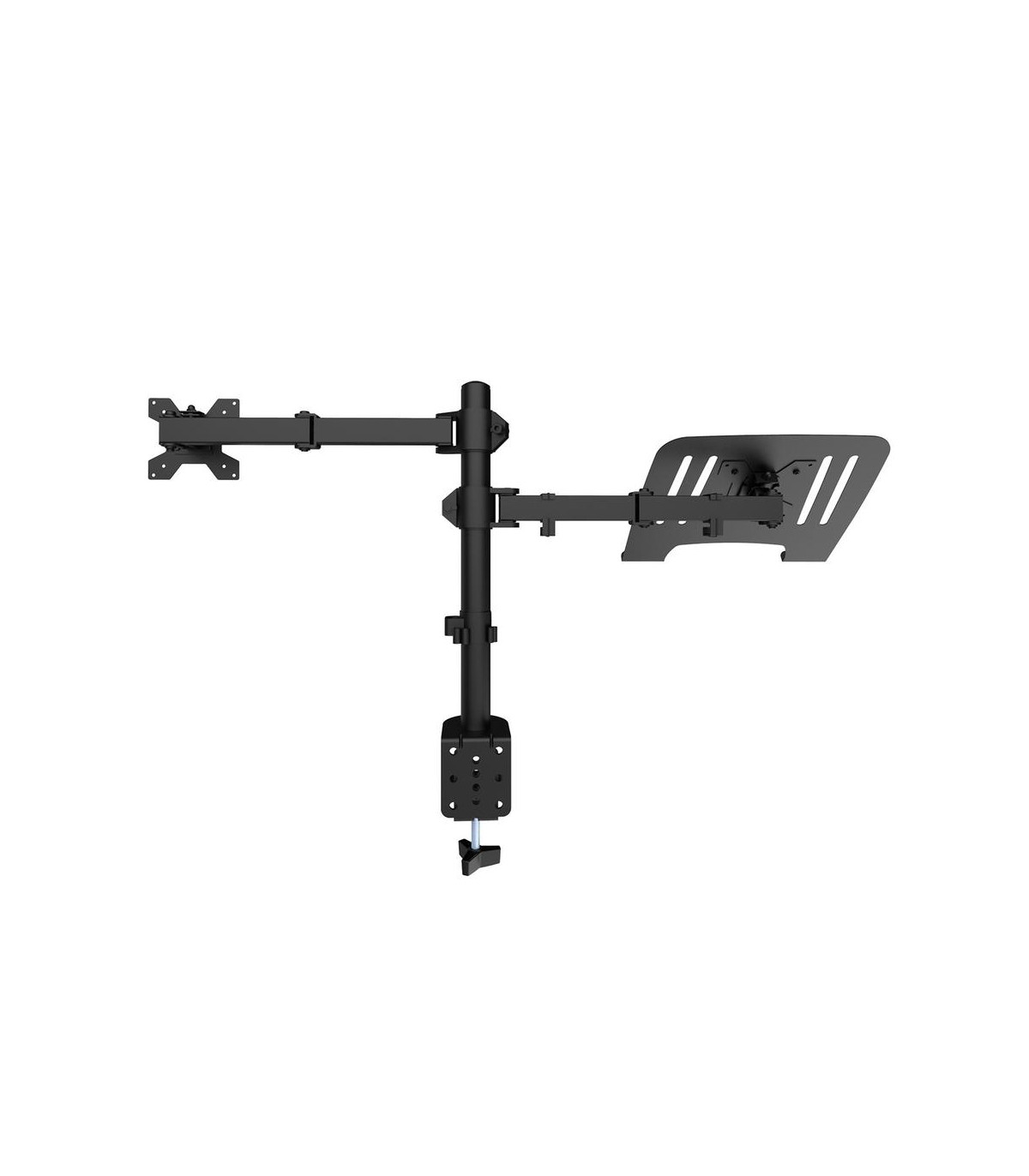 Soporte monitor hasta 32 pulgadas y portatil hasta 17 pulgadas coolbox abrazadera articulado