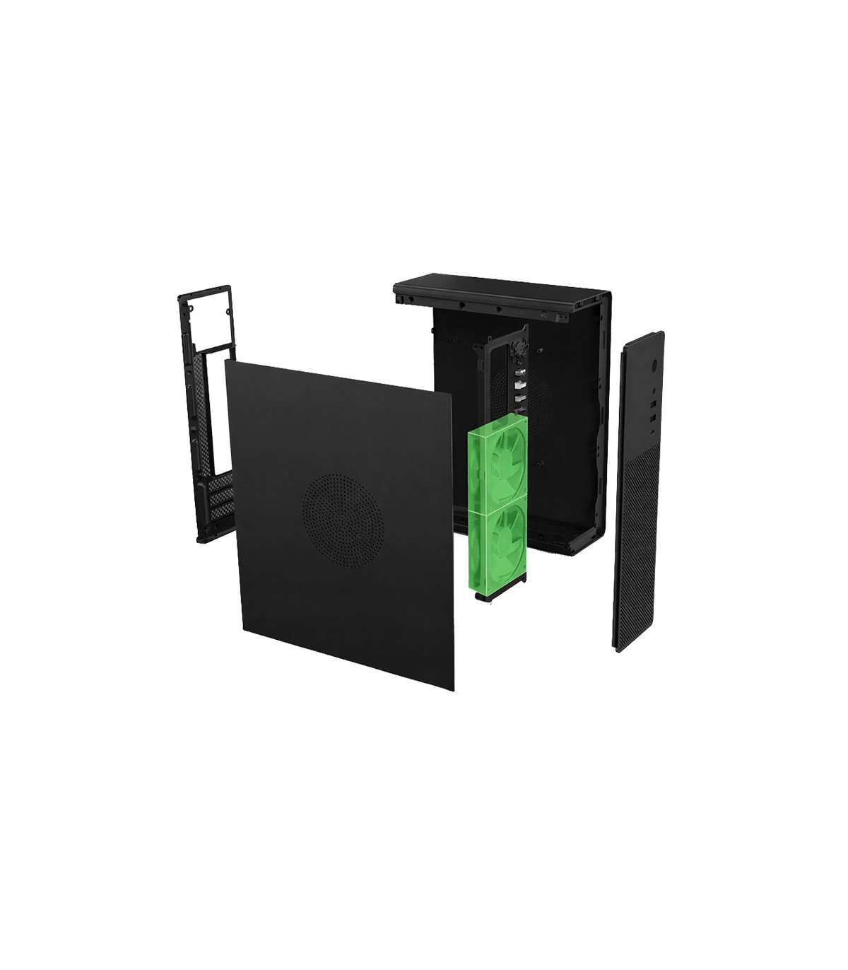Caja ordenador coolbox matx slim t100 usb - c 3.2 gen1 full metal s - fte + 1 vent. 90mm