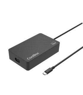 Adaptador cargador de portatil usb - c coolbox 100w gan