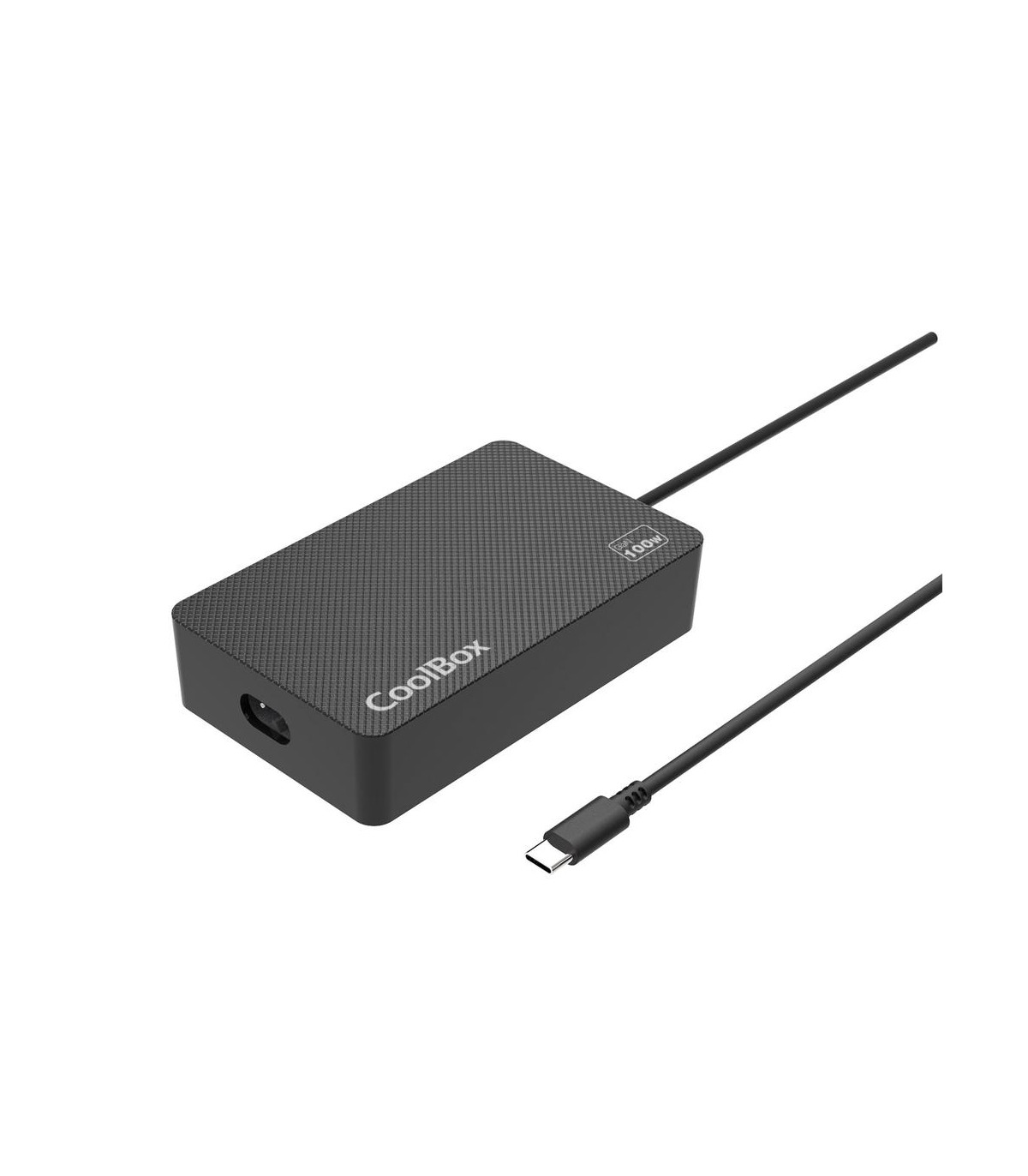 Adaptador cargador de portatil usb - c coolbox 100w gan
