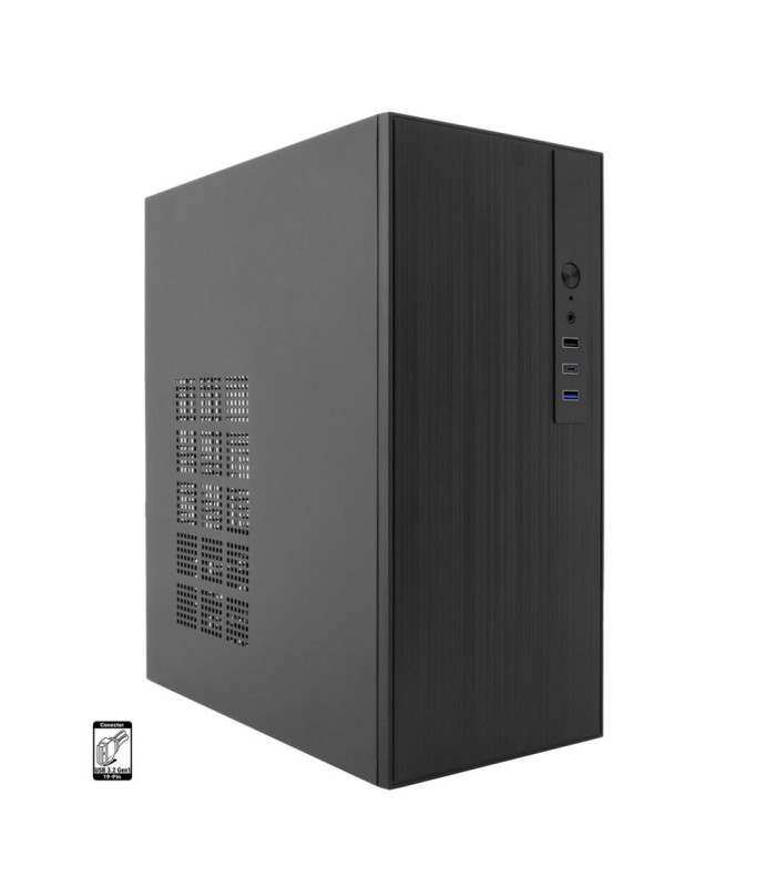 Caja ordenador coolbox m460 m - atx negro usb - c sin fuente