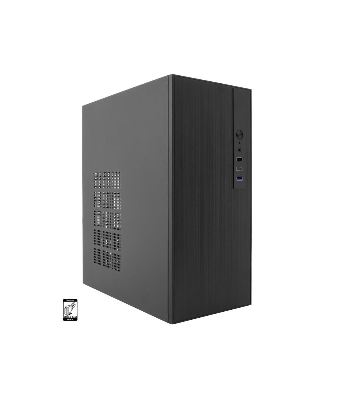 Caja ordenador coolbox m460 m - atx negro usb - c sin fuente