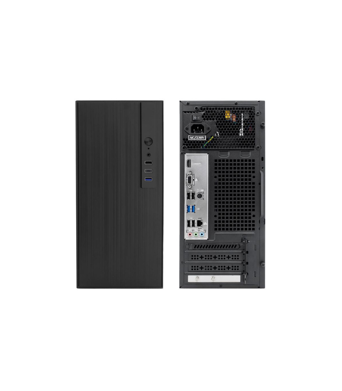 Caja ordenador coolbox m460 m - atx negro usb - c sin fuente