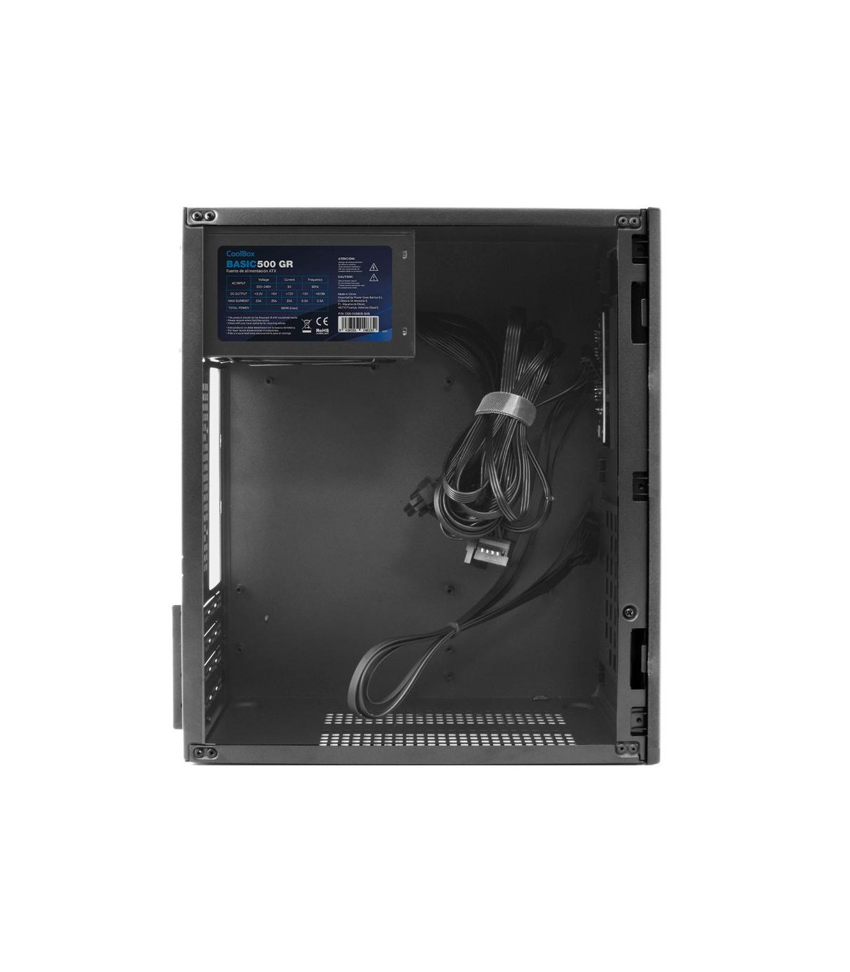 Caja ordenador coolbox m460 m - atx negro usb - c sin fuente