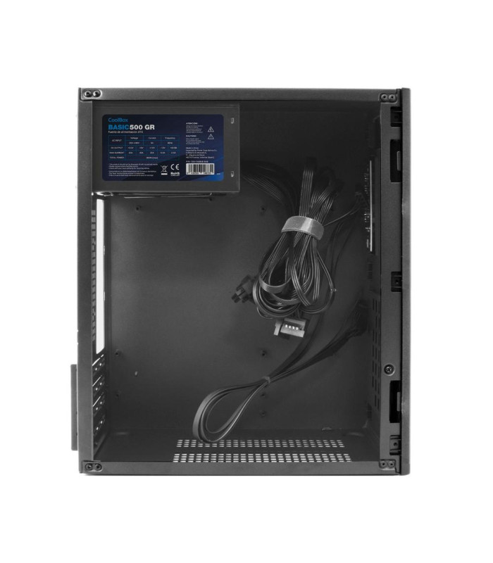 Caja ordenador coolbox m460 m - atx negro usb - c con fuente 500w