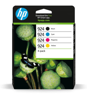 Pack cartucho hp 924 4 colores cmyk