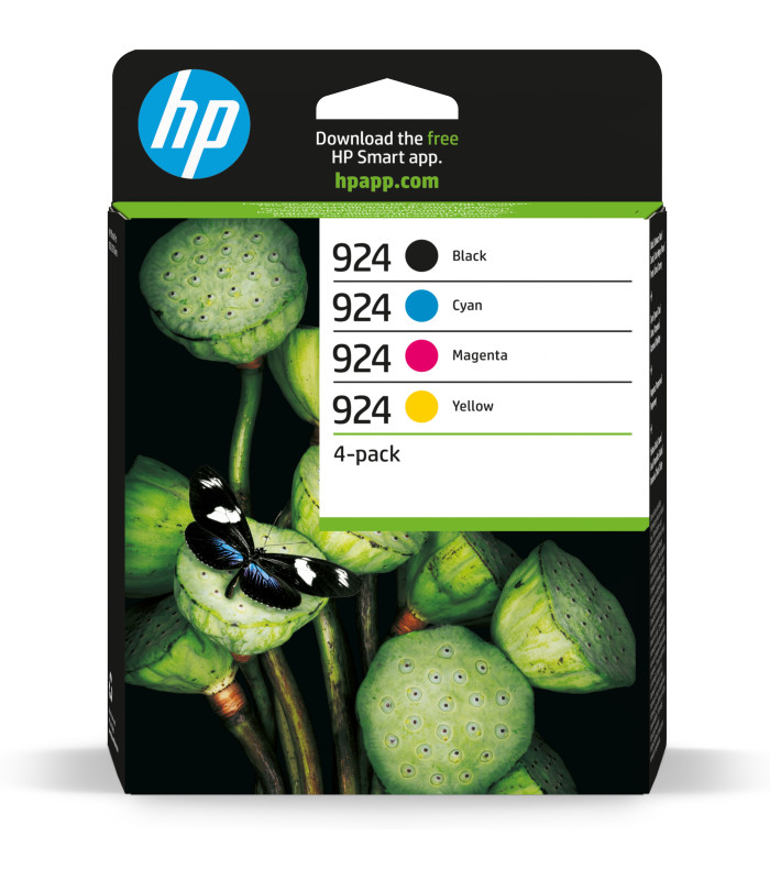 Pack cartucho hp 924 4 colores cmyk