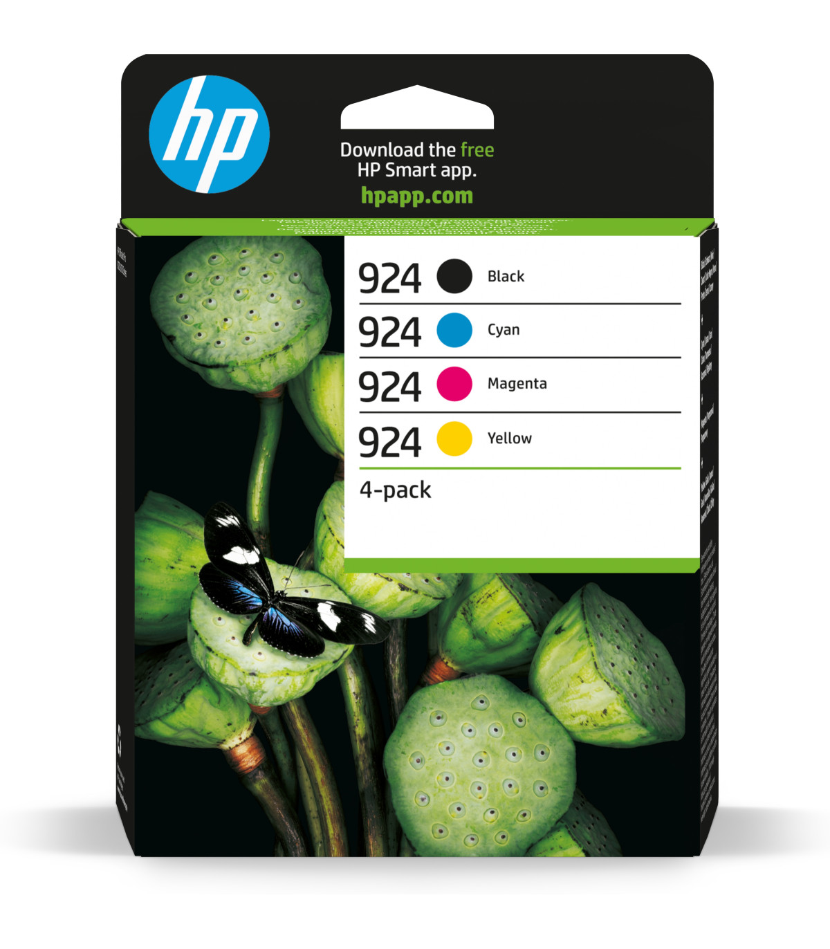 Pack cartucho hp 924 4 colores cmyk