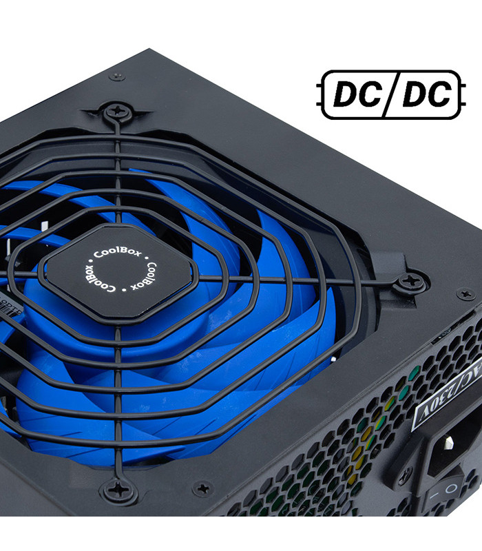 Fuente de alimentacion coolbox atx 550w powerline iii 85%