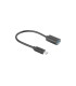 Adaptador usb lanberg usb tipo c m 3.1 a usb tipo a h 15cm otg negro