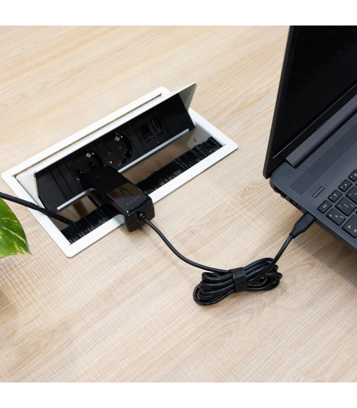 Cargador de pared tooq tqlc - usbcgan90pd - c 90w usb - c negro portatil