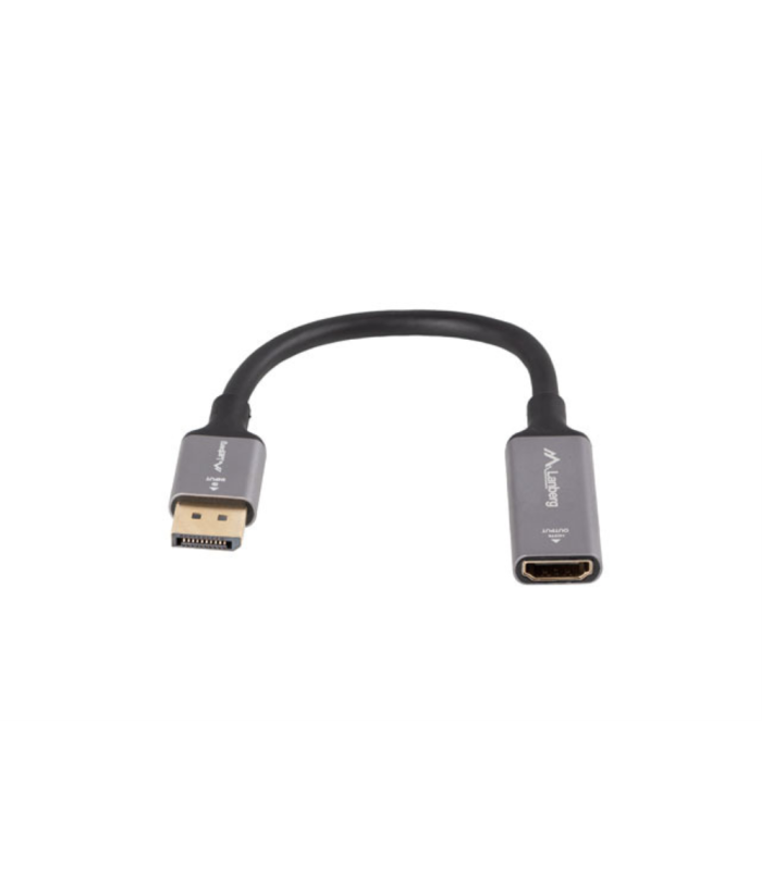 Adaptador 4k displayport a hdmi lanberg 20cm -  macho - hembra
