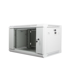 Armario lanberg 19 pulgadas 6u - 600x450 gris