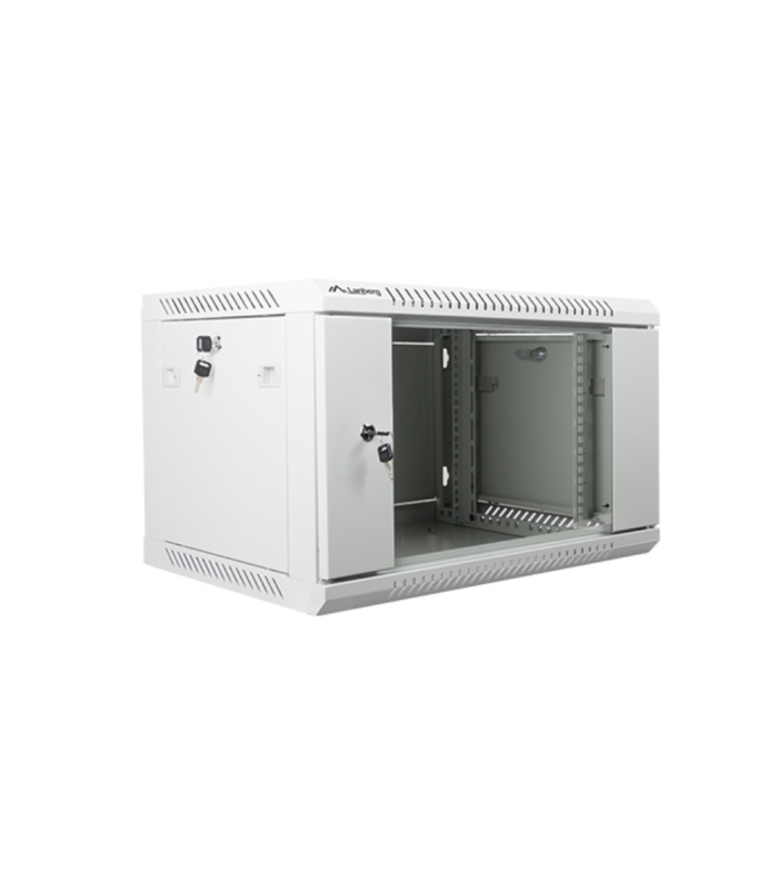 Armario lanberg 19 pulgadas 6u -  600x450 gris