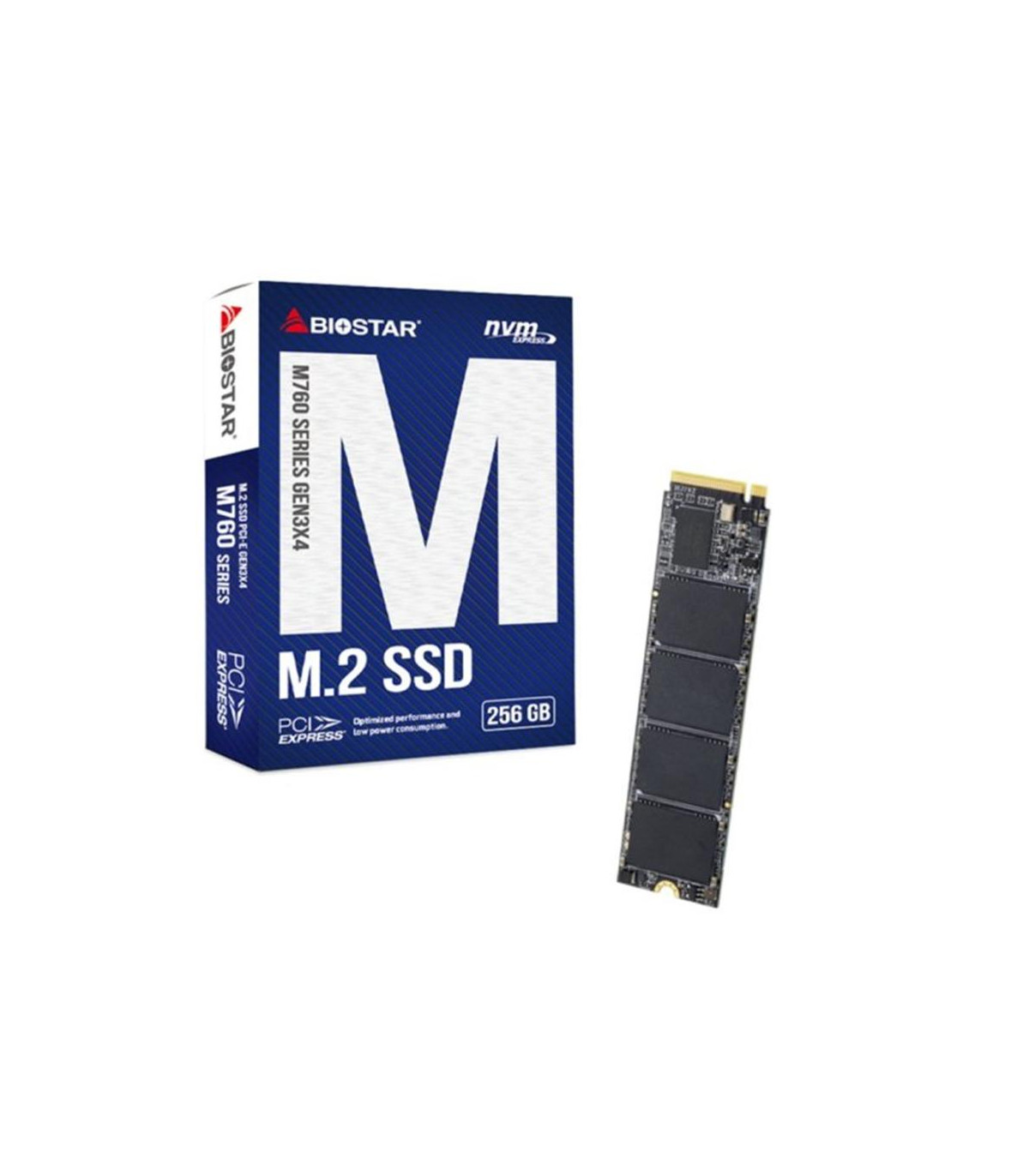 Disco duro interno ssd biostar m760 256gb m.2 pci express 4.0