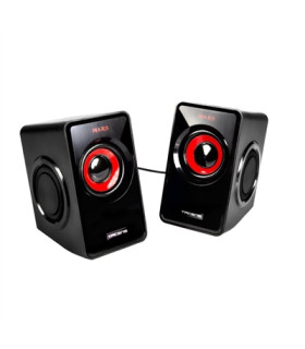 Altavoces mars gaming ms1 2.0 negro - rojo