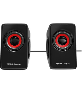 Altavoces mars gaming ms1 2.0 negro - rojo