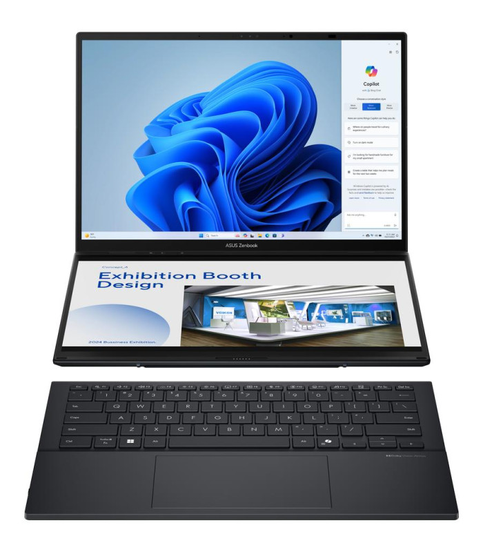 Portatil asus zenbook duo ux8406ca - ql336w u7 - 255h -  32gb -  ssd 1tb -  14 pulgadas fhd+ -  w11h
