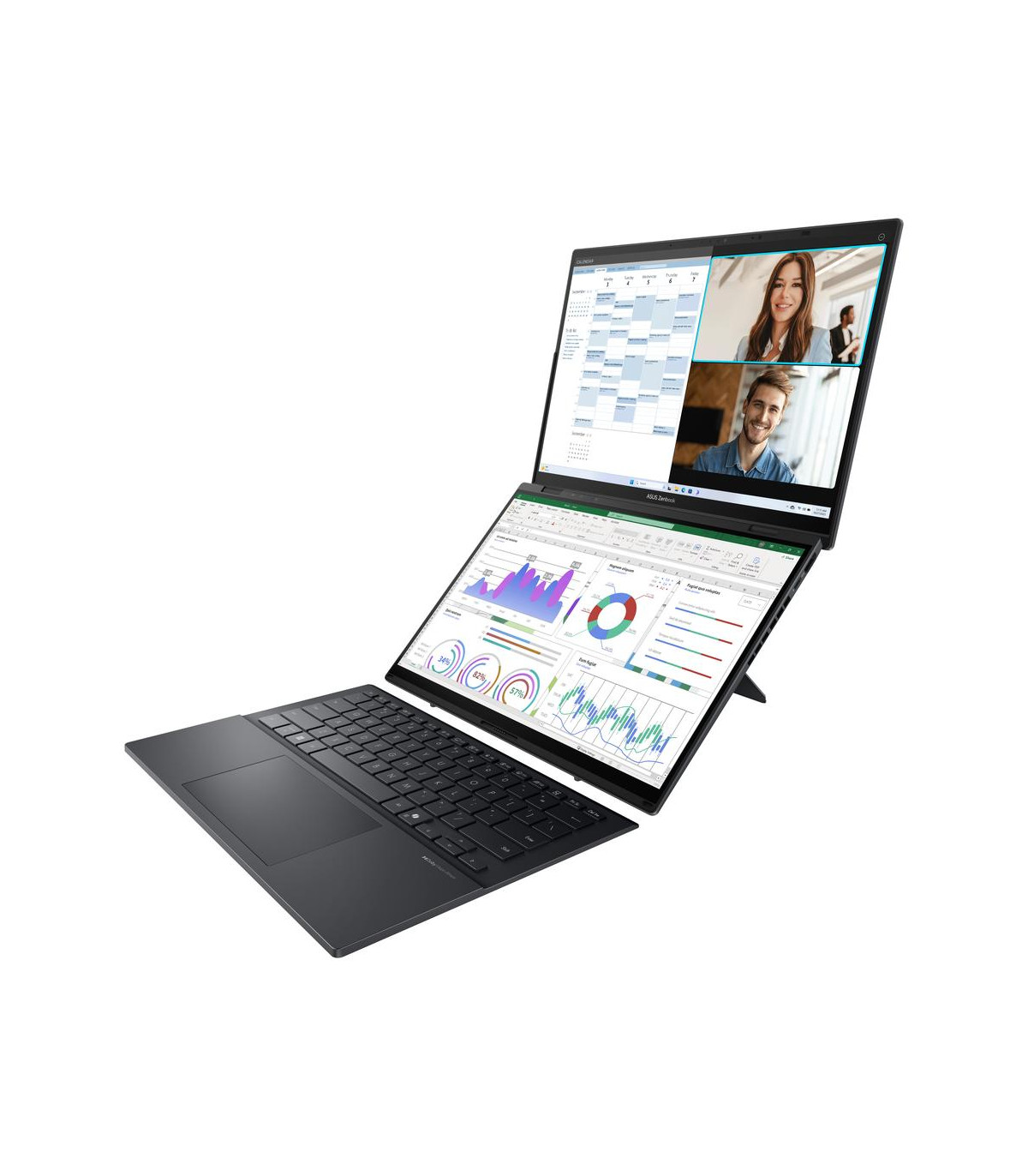 Portatil asus zenbook duo ux8406ca - ql336w u7 - 255h -  32gb -  ssd 1tb -  14 pulgadas fhd+ -  w11h