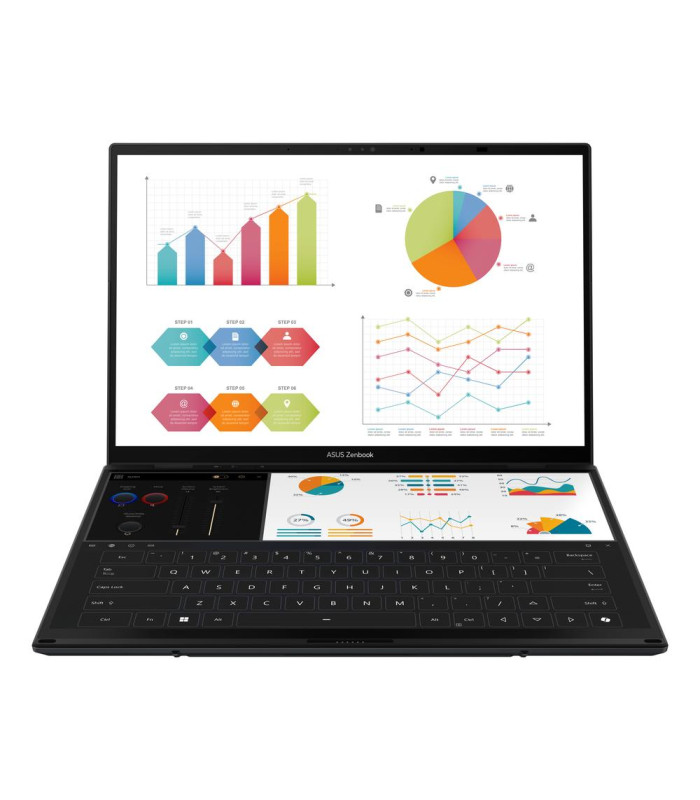 Portatil asus zenbook duo ux8406ca - ql336w u7 - 255h -  32gb -  ssd 1tb -  14 pulgadas fhd+ -  w11h