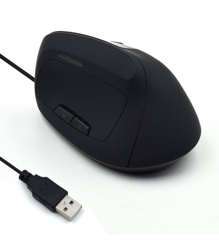 Mouse raton vertical ergonomico ewent ew3157 usb -  1800dpi -  negro