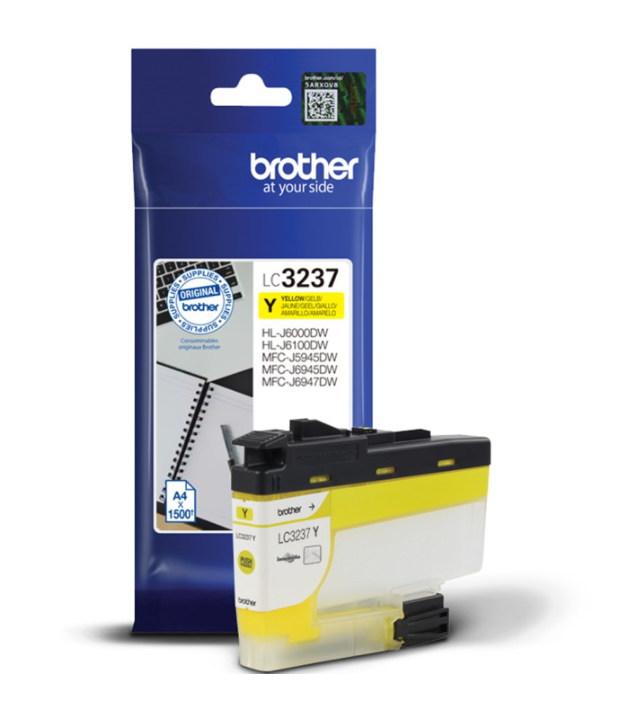 Cartucho tinta brother lc3237y amarillo 1500 páginas