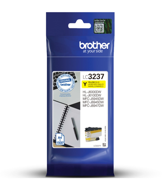 Cartucho tinta brother lc3237y amarillo 1500 páginas