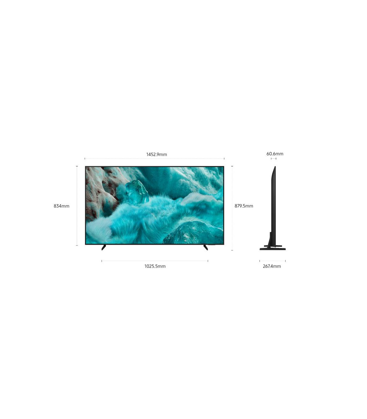 Tv samsung 65 pulgadas qled 4k uhd -  tq65q7f -  smart tv