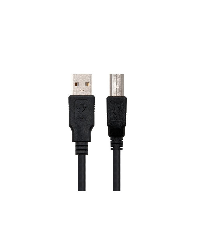Cable usb tipo a 2.0 a usb tipo b 2.0 nanocable 3m negro macho - macho impresora