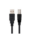 Cable usb tipo a 2.0 a usb tipo b 2.0 nanocable 3m negro macho - macho impresora