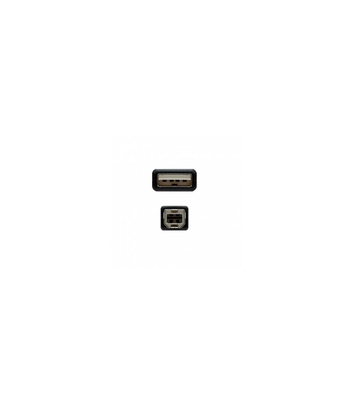Cable usb tipo a 2.0 a usb tipo b 2.0 nanocable 3m negro macho - macho impresora