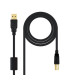 Cable usb 2.0 tipo a usb tipo b nanocable 3m negro macho - macho impresora