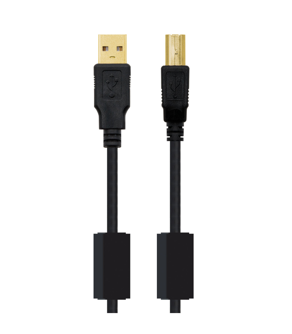 Cable usb 2.0 tipo a usb tipo b nanocable 3m negro macho - macho impresora