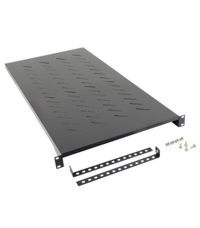 Bandeja lanberg fija 1u 483x900mm hasta 25kg rack 19 pulgadas negro