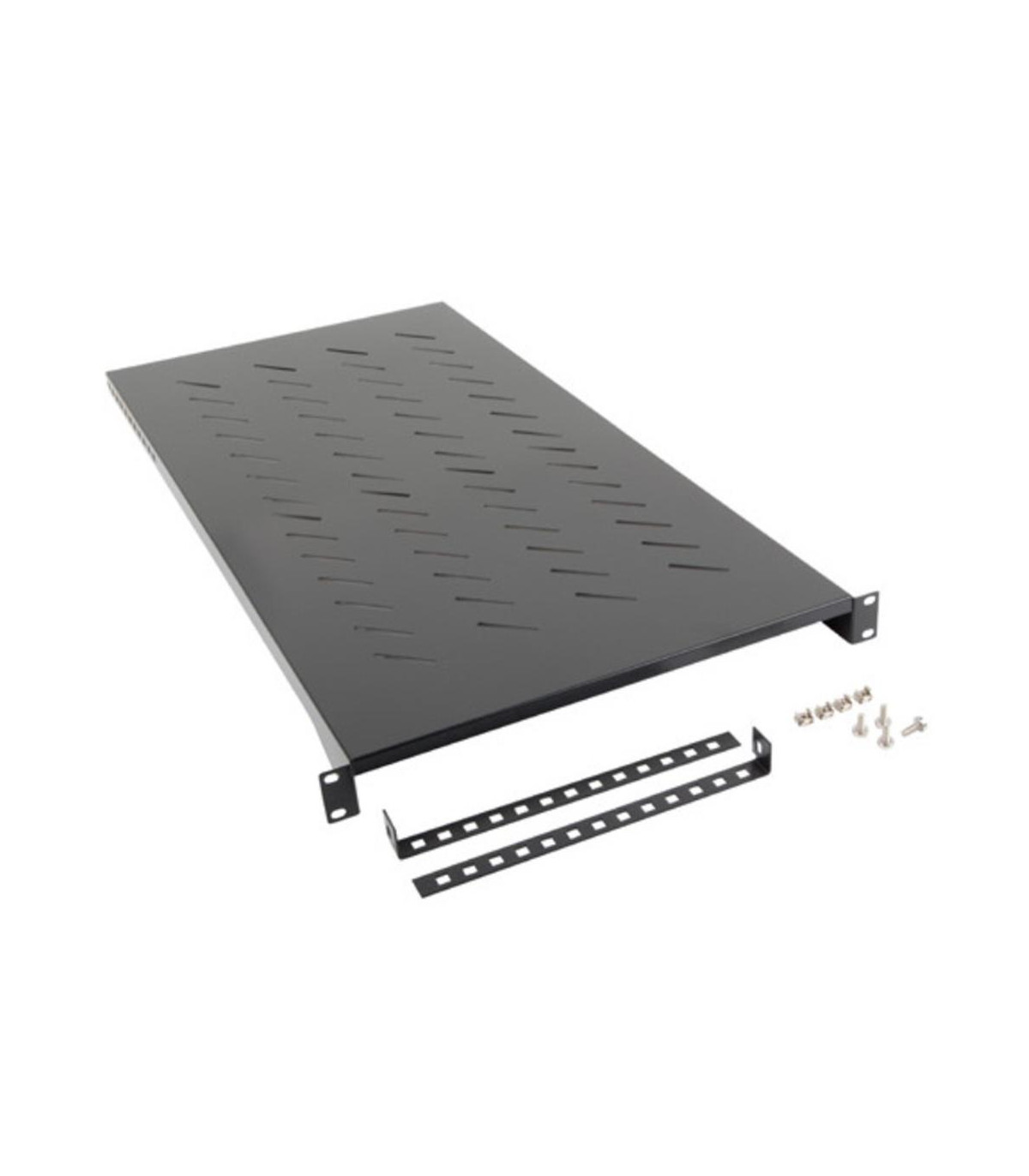 Bandeja lanberg fija 1u 483x900mm hasta 25kg rack 19 pulgadas negro