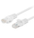 Cable red lanberg latiguillo cat.6 u - utp 0.25m blanco fluke passed 10 unidades