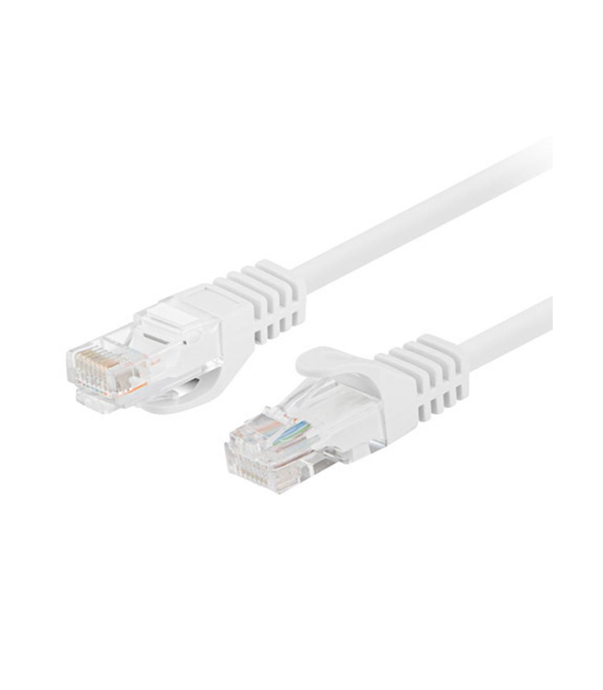 Cable red lanberg latiguillo cat.6 u - utp 0.25m blanco fluke passed 10 unidades