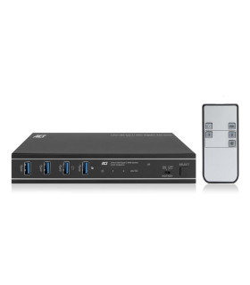 Conmutador kvm act connectivity 2 puertos usb - c  - hdmi -  4k -  2pc