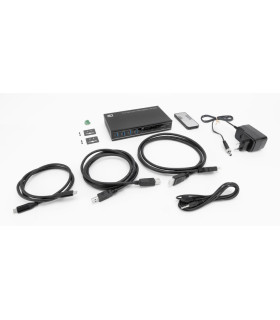 Conmutador kvm act connectivity 2 puertos usb - c - hdmi - 4k - 2pc