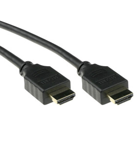 Cable hdmi 4k uhd act connectivity 2m -  macho - macho -  high speed premium certificado v2.0 negro