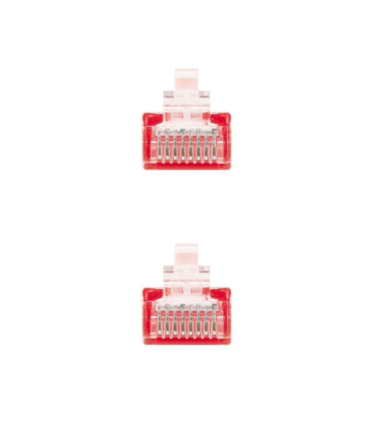 Latiguillo cable red utp cat.6 rj45 nanocable 0.25m rojo