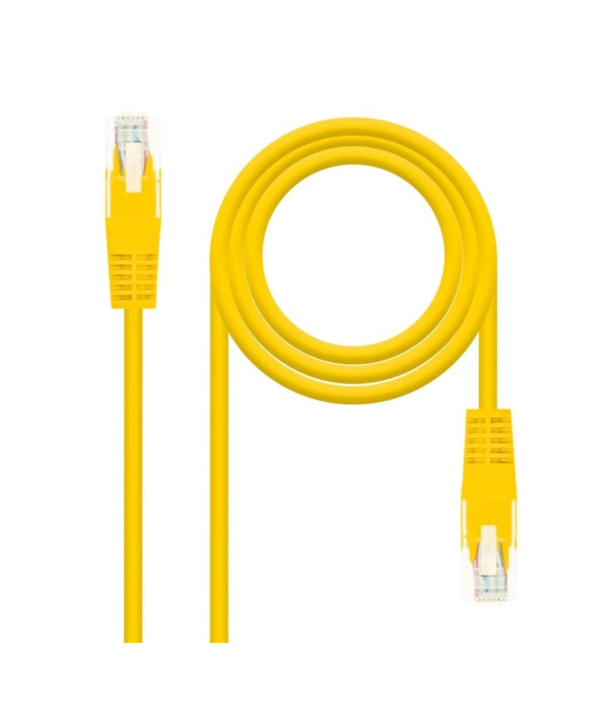 Latiguillo cable red utp cat.6 rj45 nanocable 0.30m amarillo