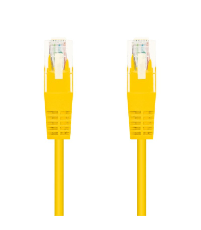 Latiguillo cable red utp cat.6 rj45 nanocable 0.30m amarillo