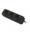 Regleta lanberg 3 tomas schuko negra 1.5m