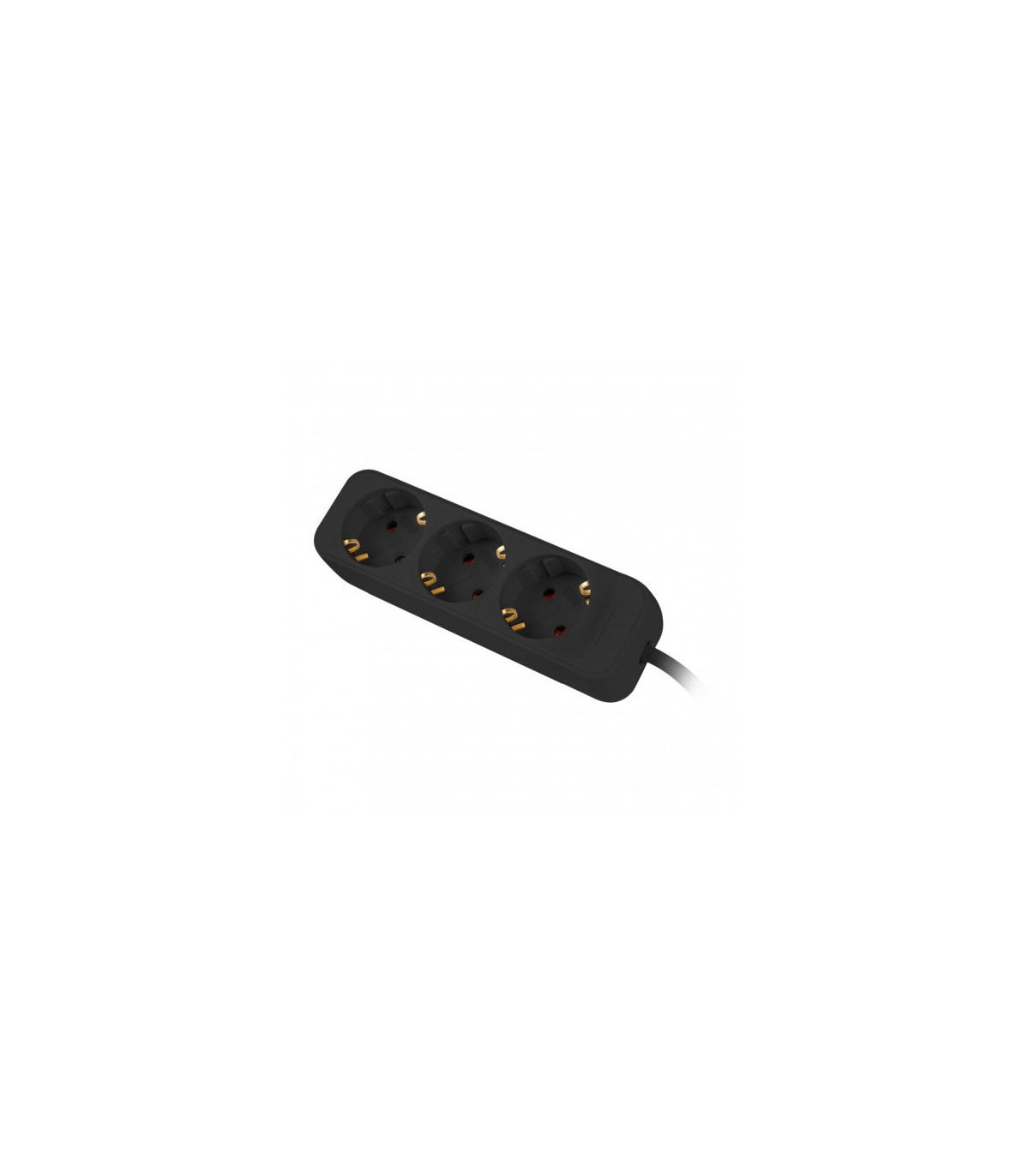 Regleta lanberg 3 tomas schuko negra 1.5m