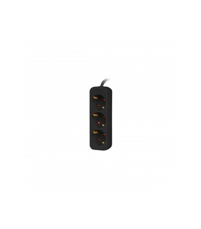 Regleta lanberg 3 tomas schuko negra 1.5m