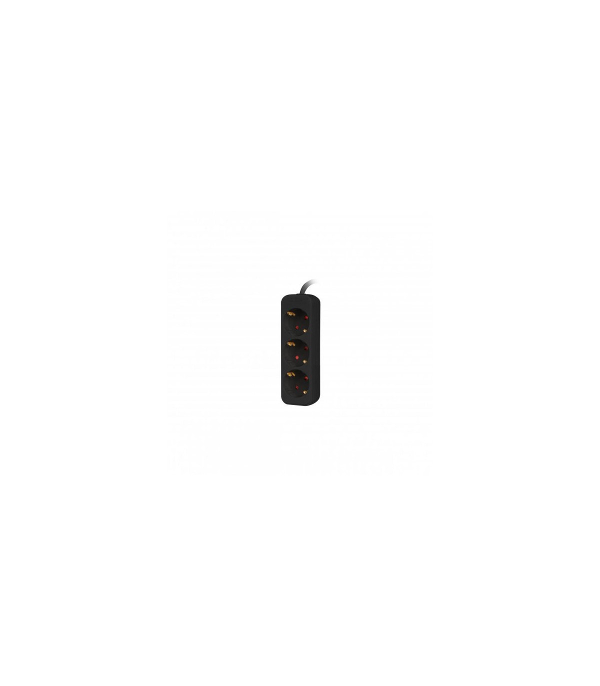 Regleta lanberg 3 tomas schuko negra 1.5m