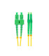 Latiguillo fibra optica sc - apc a lc - apc lanberg 2m mono duplex g657a1 lszh amarillo