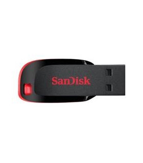 Memoria usb 2.0 sandisk 64gb cruzer blade rojo