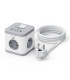 Regleta sobremesa ewent ew3863 3x schuko -  2x usb tipo a -  2x usb tipo b